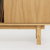 Vinyl Record Storage Cabinet for Turntable & LP Collection