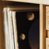 Turntable & vinyl record storage cabinet