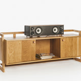 Spacious oak cabinet for vinyl record collection