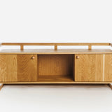Spacious oak cabinet for vinyl record collection