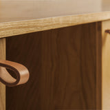 Spacious oak cabinet for vinyl record collection
