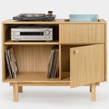 Vinyl Record Storage Cabinet for Turntable & LP Collection