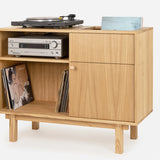 Vinyl Record Storage Cabinet for Turntable & LP Collection